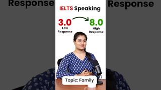 IELTS Speaking Part 1 Answers Band 8 Vs Band 3  Topic  Family [upl. by Narik]