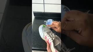 How to clean white shoes  quick and easy fy fypage fypシ゚viral foryou foryoupage part 3 [upl. by Gurias491]