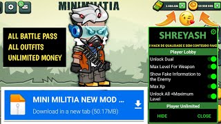 How to hack Mini Militia 2022  Mini Militia ko Kaise hack Kare  Mini Milita 537 Mod Apk Mod Menu [upl. by Aleil]