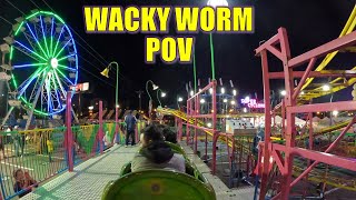 Wacky Worm POV 4K 60FPS Dreamland Amusements Kiddie Coaster  NonCopyright [upl. by Singleton]