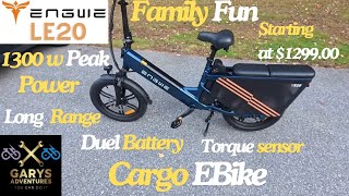 Engwe LE20 Electric Cargo Bike Unveiling My Review amp Test Ride [upl. by Jeremias]