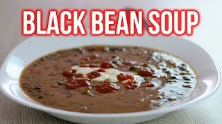 30Minute Black Bean Soup Recipe [upl. by Oswell]