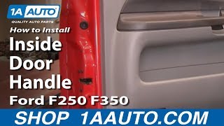 How to Replace Interior Door Handles 19915 Ford F250 Super Duty [upl. by Den185]