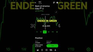 BANK OF AMERICA STOCK PRICE MOVEMENT  ROBINHOOD STOCK MARKET INVESTING [upl. by Noeled2]