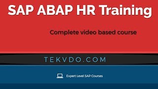 SAP ABAP HR Training  Complete video based course  HR ABAP [upl. by Eelrak]