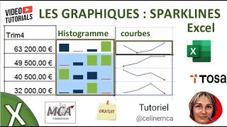 tuto celine mca le graphique sparkline Excel [upl. by Tavi]