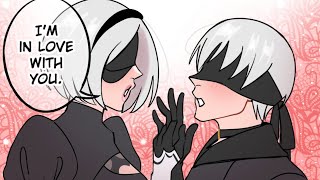 Light Flirting NieR Automata Comic Dub [upl. by Asreht]