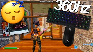 Smooth 4K 360FPS ASMR 😴Razer HuntsMan Mini 🏆Satisfying Fortnite 1v1 Realistics Gameplay [upl. by Launamme]