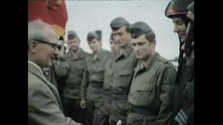 Genosse Erich Honecker NVA militärische Manöver 1979 [upl. by Yrffoeg]