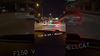 Hellcat  F150 vs Nissan GTR dodge ford nissan ￼ [upl. by Eliath]