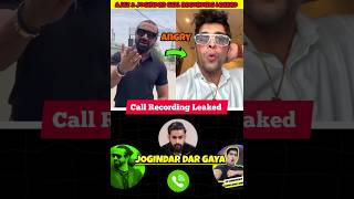 Ajaz khan amp joginder call recording 😱  Ajaz khan vs tharabhai joginder shorts [upl. by Nadoj]