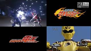 Kamen rider DenO VS Juken sentai Gekiranger side by side [upl. by Aineval]