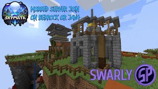 Minecraft Community Realm  JOIN SKYMATA  SkyHold day 5 [upl. by Hcurob]