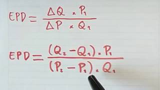 Calcular e interpretar ELASTICIDAD PRECIO de la DEMANDA EPD microeconomia [upl. by Minny]