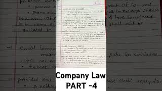 Company Law l PART 4 l CA Intermediate l cainter exam caaspirants companylaw revision [upl. by Eslehc939]