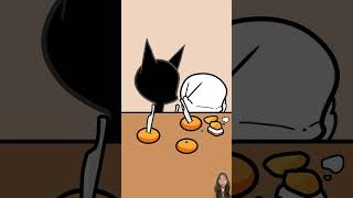 How to make sour mandarin orange sweet🤯 animation cat funny cartoon cute mukbang [upl. by Ferro]