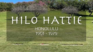 Hilo Hattie Clarissa Haili Memorial Gravesite in Oahu Hawaii [upl. by Palua]