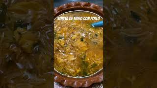 Deliciosa Sopa de fideo con pollo sopadefideo pollo comidamexicana [upl. by Assirehc]