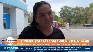 România visează la salariul minim european BNS Ar putea aduce în 2025 majorări pentru angajați [upl. by Orgalim]