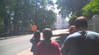 Walking to the Gate of Catherine Palace in Saint Petersburg Russia [upl. by Lory]