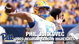 Phil Jurkovec 2023 Regular Season Highlights  Pitt QBTE [upl. by Nyrahs649]