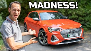 Audi etron S review 2024 Triple Motor Electric SUV  TotallyEV [upl. by Merari]