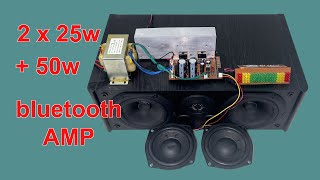 Make a 21 bluetooth amp at home  How to make a 21 channel power amplifier  TDA7265 amplifier [upl. by Annaig]