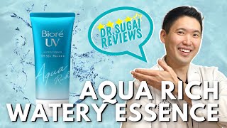 Dr Sugai Reviews Biore UV Aqua Rich Watery Essence Sunscreen SPF50 [upl. by Icats277]