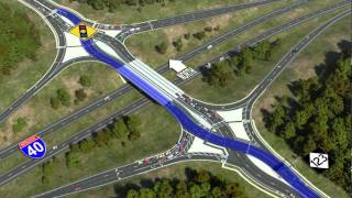 Diverging Diamond Interchange Visualization [upl. by Katti]