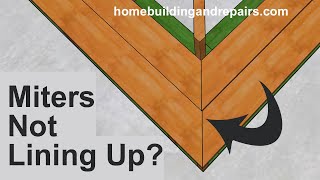 Why Stair Step Miter Cuts Wont Line Up Even When Stringer is At Correct Angle [upl. by Annairam]