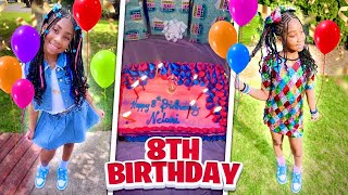 Nelani’s 8TH BIRTHDAY VLOG 🎉🥳 Waterpark [upl. by Tallou350]