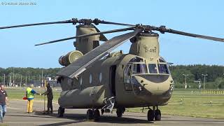 🔥 Military helicopter Chinook D480 Boeing CH47F at Rescue Heroes Aviodrome 20082022 💥 [upl. by Eliam8]