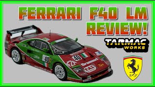 Tarmac Works Ferrari F40 LM Review LeMans 1995 40 [upl. by Shulock]