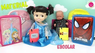 ✏️Material ESCOLAR Para mis muñecas bebé BEN y BOO [upl. by Eeliram]