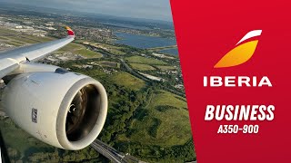 Iberia A350900 Business Class London to Madrid  Aviation Geeks [upl. by Brechtel]