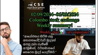 September 8 2024 කොලඹ කොටස් වෙළදපල සති අග සමාලෝචනය 🤔colombostockexchange [upl. by Hpseoj420]