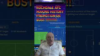 FM24 PROMOTION OR BUST  ROCHDALE AFC MAKING HISTORY shorts [upl. by Aicilf546]