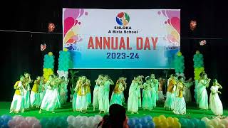 Shloka A Birla school Annual Day 202324 Kalaburagi Grad 4 [upl. by Enajyram28]