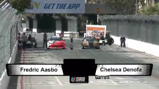 CHELSEA DENOFA vs FREDRIC AASBOI During Top 32 2012 Formula Drift Round 1  Long Beach California [upl. by Siroved]