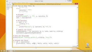 Rechenspiel Ergebnisse sammeln  Programmieren lernen mit Python [upl. by Magdalena]