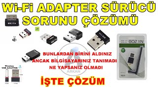 wifi adaptör usb 80211n sürücüsü  açıklama bölümünden indir [upl. by Cuthbert664]