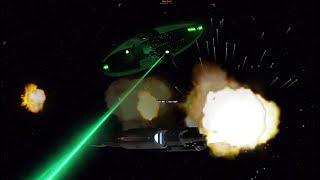 Star Trek Bridge Commander Defiant vs DDeridex class both ways [upl. by Keyser]