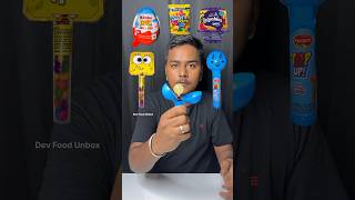 Fun Eating Challenge  Kinder Joy Eating  Candy with lollipop shorts shortvideo asmr [upl. by Attelahs]