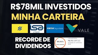 REVELEI MINHA CARTEIRA E O QUANTO EU RECEBO DE DIVIDENDOS 0 A 100 MIL [upl. by Suiravaj]