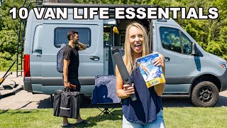 10 VAN LIFE ESSENTIALS  MustHave Packing List Items Winnebago Revel Applies to all Vans  RVs [upl. by Schach]