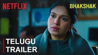 Bhakshak  Telugu Trailer  Feb 9  Bhumi Pednekar Aditya Srivastava  Netflix India South [upl. by Inat379]