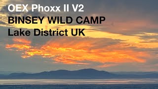 Oex Phoxx II V2 BINSEY wild camp English Lake District UK [upl. by Guinn]