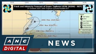 PAGASA Signal No 5 raised in Batanes as Super Typhoon Leon nears possible landfall in Taiwan ANC [upl. by Gereron]