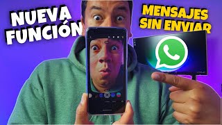 🚨 NUEVA FUNCIÓN en WHATSAPP 📝 ¡NO MÁS MENSAJES SIN ENVIAR [upl. by Ahselrac557]