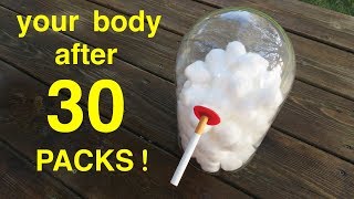 How Smoking 30 PACKS of Cigarettes Wrecks Your Lungs ● You Must See This [upl. by Richelle]